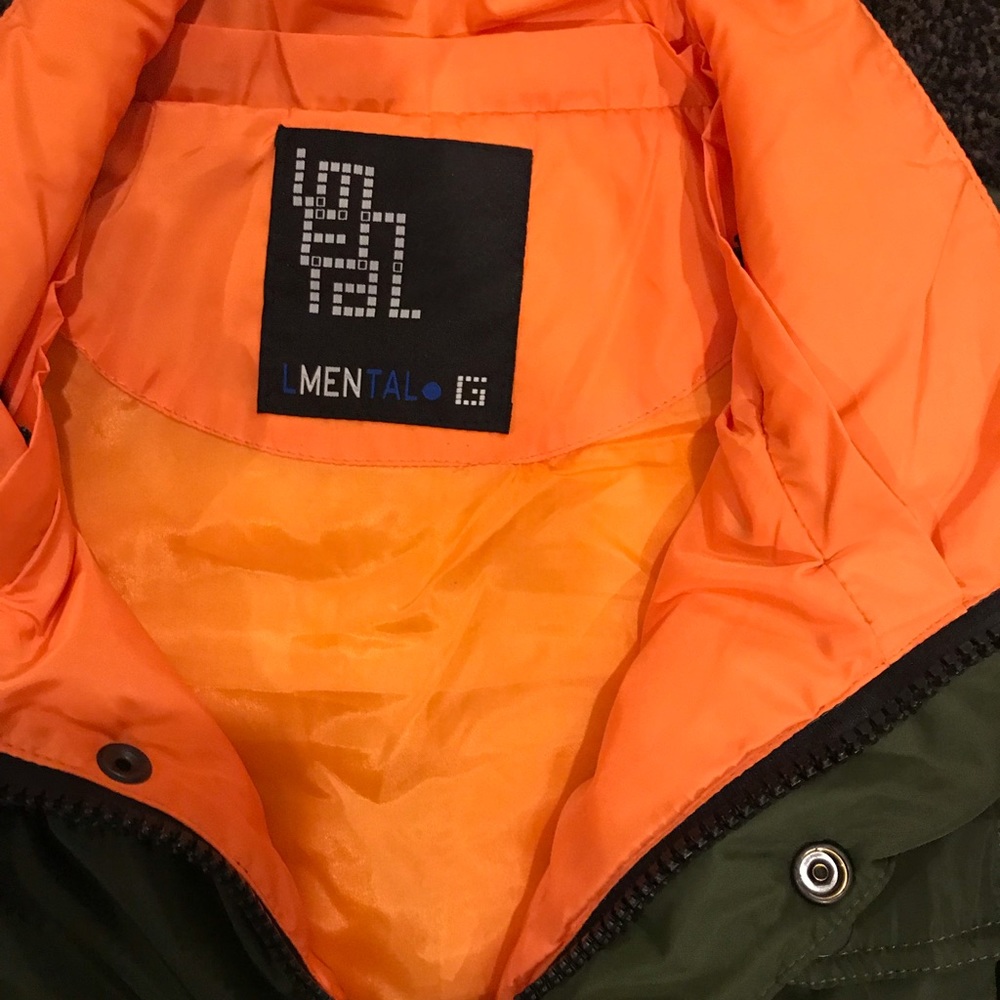 Green puffer vest  size m